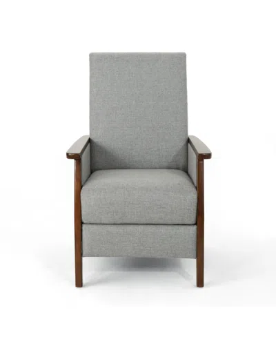 Noble House Madalyn Recliner In Grey