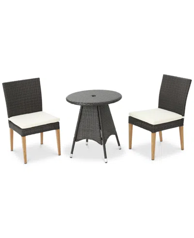 Noble House Madrid 3-pc. Outdoor Dining Set In Brown