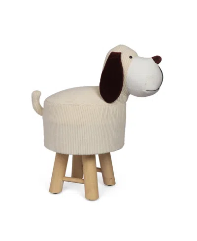 Noble House Mapleton Contemporary Kids Dog Ottoman In Natural