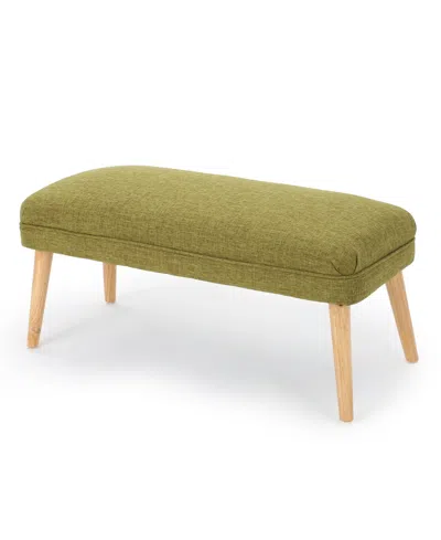 Noble House Oldan Ottoman In Green
