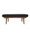 Noble House Reagan Bench In Charcoal