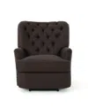 Noble House Salomo Recliner In Brown