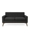 Noble House Stormi 60" Sofa In Dark Grey