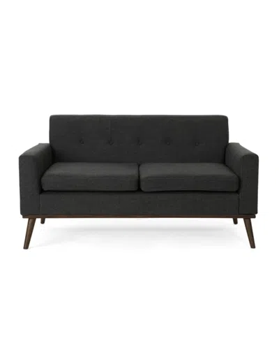 Noble House Stormi 60" Sofa In Dark Grey