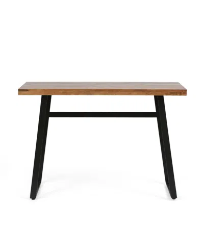 Noble House Swanton Modern Industrial Handcrafted Acacia Wood Desk In Natural