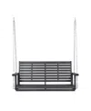 Noble House Tasmania Outdoor Porch Swing In Dark Gray