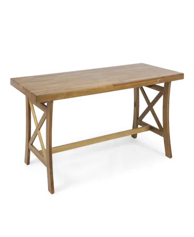 Noble House Tuomo Traditional Acacia Wood Desk In No Color