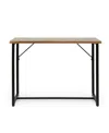 Noble House Vinton Modern Industrial Handcrafted Wood Desk In Honey Brow