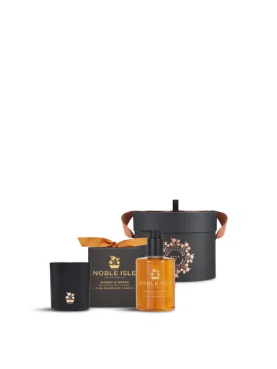 Noble Isle Whisky And Water Shower Gel Candle Duo