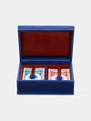 Noble Macmillan Leather Playing Cards Set  Abask Gift Set In Adult