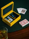 Noble Macmillan Leather Playing Cards Set  Abask Gift Set In Adult