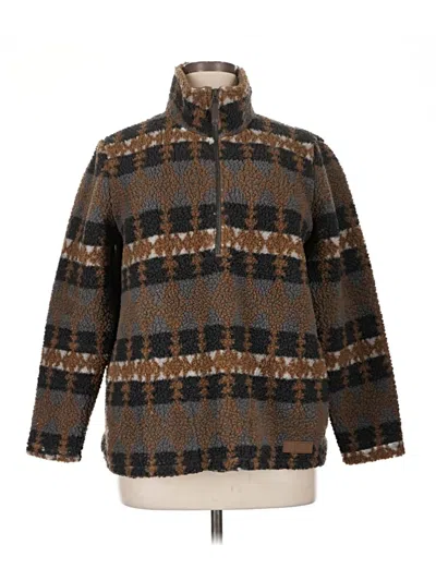Pre-owned Noble Outfitters Fleece Jacket In Brown