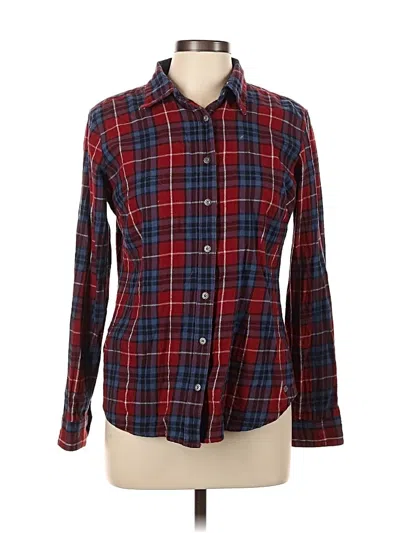 Pre-owned Noble Outfitters Long Sleeve Button Down Shirt In Red