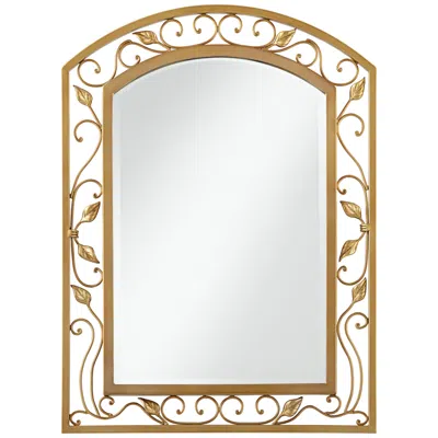 Noble Park 25" X 34" Eden Park  Gold Arch Top Wall Mirror
