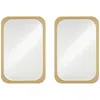 Noble Park Devonshire Gold 28" X 42" Rectangular Wall Mirrors Set Of 2