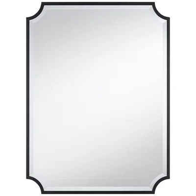Noble Park Jacinda 30" X 40" Cut Edge Black Wall Mirror