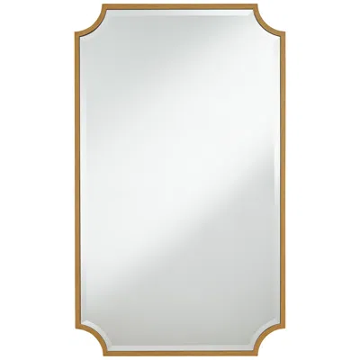 Noble Park Jacinda Antique Gold 24" X 40" Rounded Cut Edge Wall Mirror