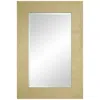 Noble Park Jeneva Shiny Gold Leaf 27" X 40" Rectangular Wall Mirror