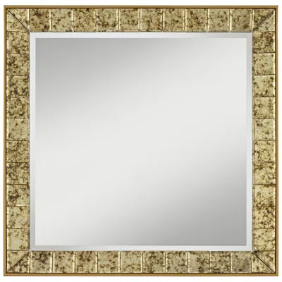 Noble Park Lanham 31 1/2" X 31 1/2" Square Antique Gold Wall Mirror