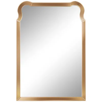 Noble Park Natalya 27" X 39" Warm Gold Rectangular Wall Mirror