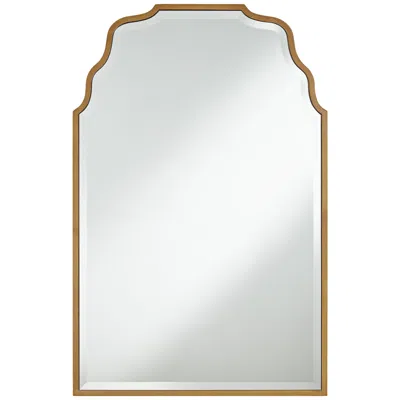 Noble Park Tali Antique Gold 40" X 26" Wave Traditional Mirror