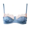 Noblesse Oblige Women's Pink Rose Liberty Bridgerton Bra In Blue