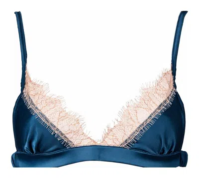 Noblesse Oblige Women's Blue Luna Bralette Petrol