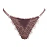 Noblesse Oblige Women's Brown Mink Luna String In Brown