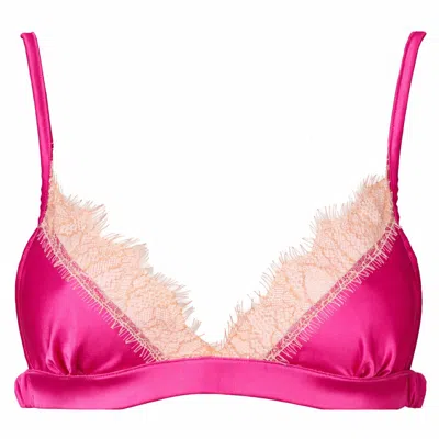 Noblesse Oblige Women's Luna Bralette Hot Pink
