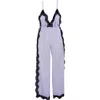 Noblesse Oblige Women's Pink / Purple Pop Lavender Open Side Romper