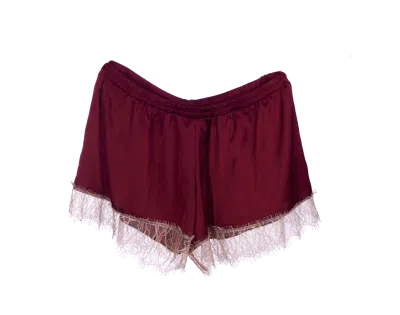 Noblesse Oblige Women's Red Burgundy Luna Short