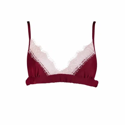 Noblesse Oblige Women's Red Burgundy Luna Triangle