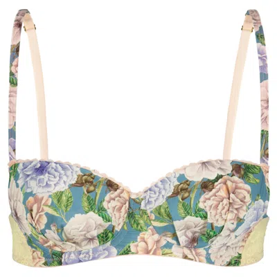 Noblesse Oblige Women's Summer Meadow Bridgerton Balcony Bra In Pink