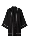 Noblesse Oblige Women's Swan Robe Black In Black