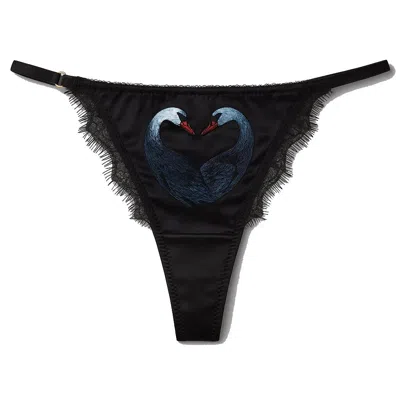 Noblesse Oblige Women's Swan String Black