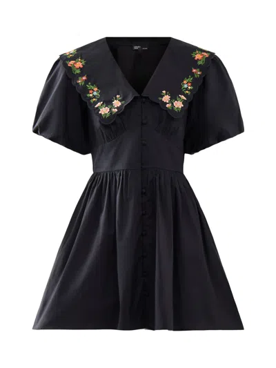 Nobody's Child Birdie Mini Dress In Black