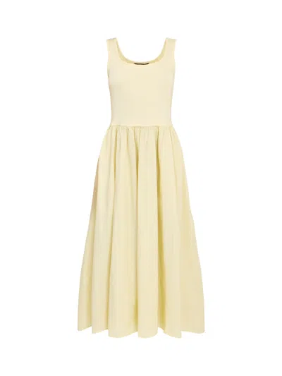 Nobody's Child Butter Colourado Midi Dress In Yellow