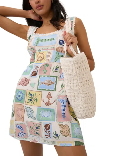 Nobody's Child Ciara Square Neck Sleeveless Mini Dress In Multi