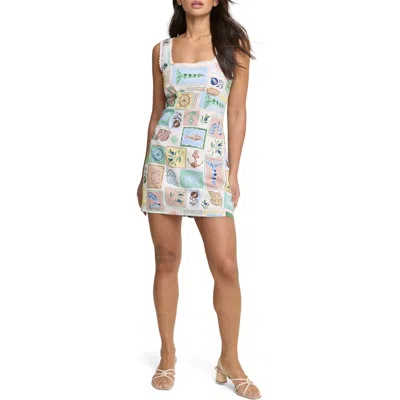 Nobody's Child Ciara Mixed Print Minidress In Multi