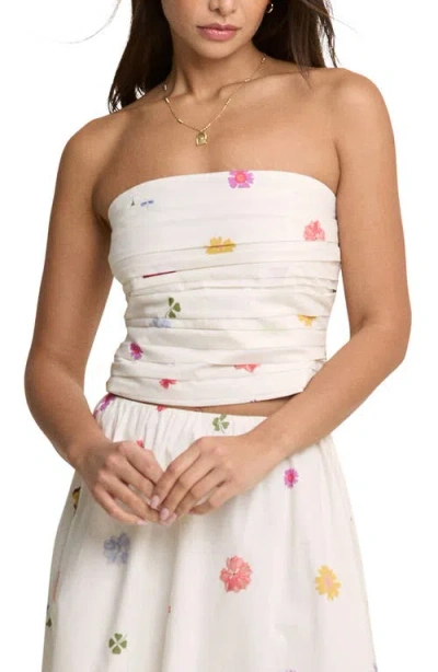 Nobody's Child Felicity Floral Print Bandeau Top In Multi
