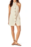 Nobody's Child Gio Organic Cotton & Linen Halter Minidress