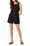 Nobody's Child Peri Square Neck Button Up Romper