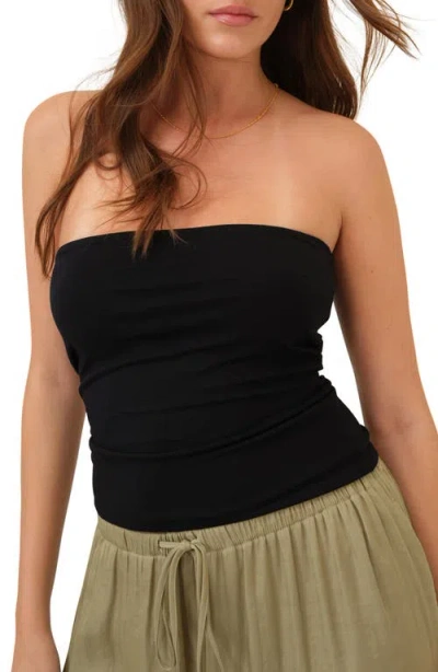 Nobody's Child Stretch Jersey Bandeau Top In Black