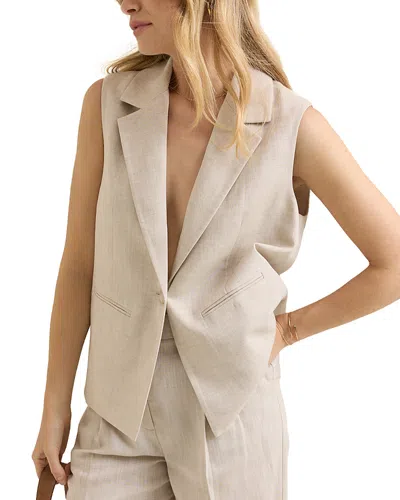 Nobody's Child Sleeveless Boxy Blazer In Multi