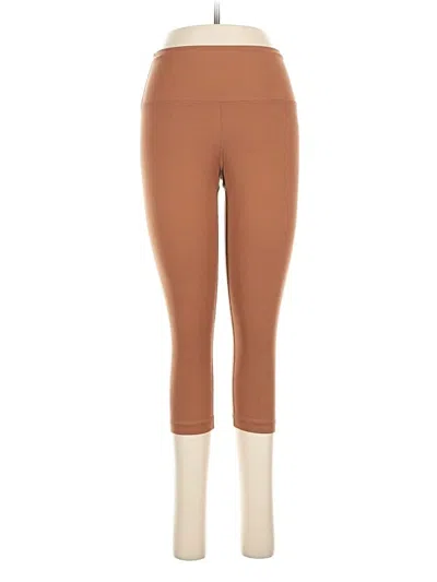 Pre-owned Nobull Active Pants In Brown