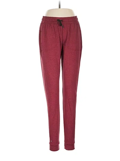 Pre-owned Nobull Casual Pants In Burgundy