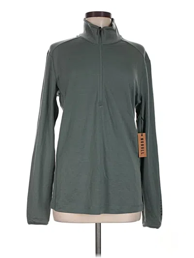 Pre-owned Nobull Long Sleeve Turtleneck In Green