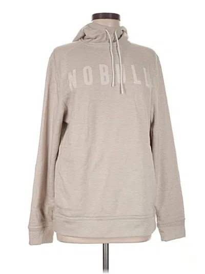 Pre-owned Nobull Pullover Hoodie In Tan