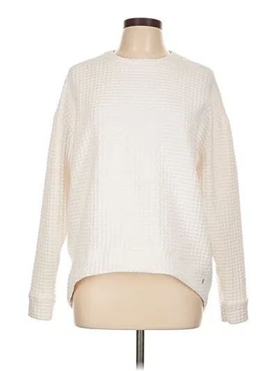 Pre-owned Nobull Pullover Sweater In White