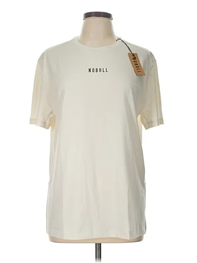 Pre-owned Nobull Short Sleeve T-shirt In Ivory
